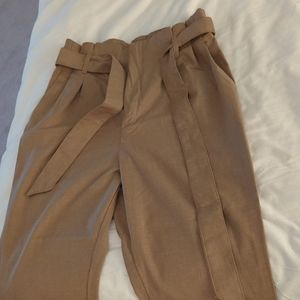 H&M loose high waist ankle dress pants